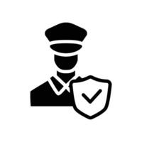 guard solid icon design good for web or mobile app vector