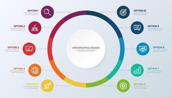 Infographic Design for Business Strategy and Data Visualization vector