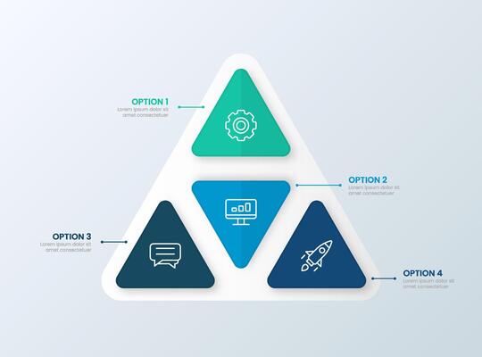 Triangle Infographic Design for Presentation