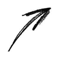 Hand drawn ink arrow illustration in sketch style. Sketch Business doodle clipart. Single element for web, design vector