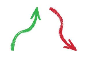 Hand drawn arrow sign. Business clipart. Sketch Single element for design vector
