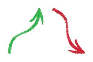 Sketch Hand drawn arrow sign. Business clipart. Single element for design vector