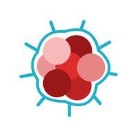 Cancer Cell with Outer Spikes vector