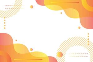 Yellow gradient geometry background vector