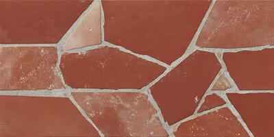Red Irregular Stone Tile Seamless Pattern Texture photo