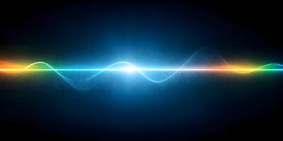 Abstract Colorful Glowing Wave Particle Line Light Effect Background photo
