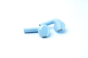 Stylish blue wireless earbuds with an ergonomic fit and high-quality sound. Compact, lightweight, and perfect for music, calls, gaming, and workouts with noise isolation. photo