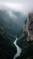 A Meandering River Showing Its Force In A Deep Canyon photo