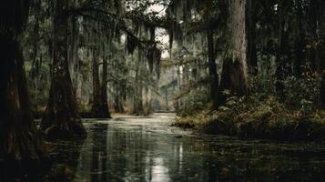 A Peaceful And Ancient Marsh That Feels Enigmatic photo