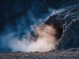 A Raw And Elemental Bubbling Volcanic Vent photo