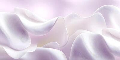 Abstract White Fabric Drapes Soft Gentle Waves Elegant Background photo