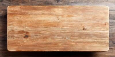 Light Brown Wooden Cutting Board Rustic Kitchen Tabletop Surface Texture photo