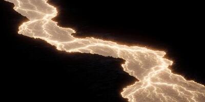 Glowing Energy Crack in Dark Surface Abstract Background photo