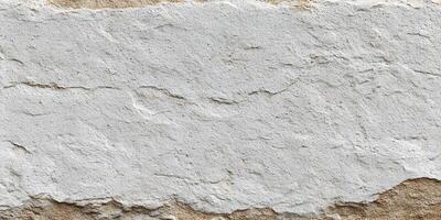 White Beige Stone Wall Texture Background Grunge Rough Surface photo