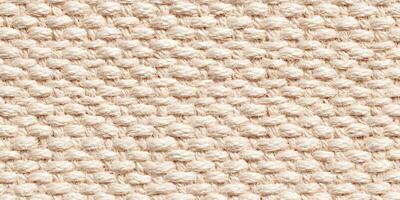 Cream Colored Fabric Texture Close Up Woven Textile Background Beige Material Design Element photo