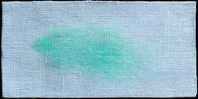 Light Blue Canvas Texture with Green Gradient Paint Splotch photo