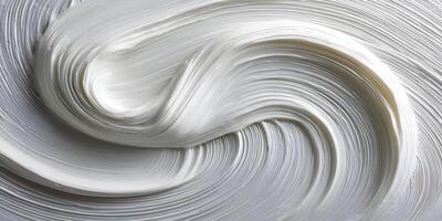 Creamy White Swirl Abstract Background Texture photo