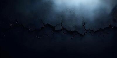 Dark Cracked Texture Background Grunge Wall Surface Design Element photo