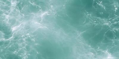 Teal Water Texture Seamless Pattern Ocean Surface Background photo