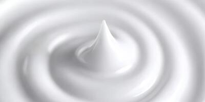 White Cream Swirl Closeup Texture Background photo
