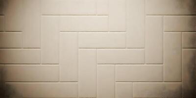 Beige Textured Wall Background Interlocking Rectangular Blocks Pattern photo