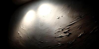 Textured Wall Surface with Dramatic Lighting Effects Rough Impasto Style Beige and Brown Tones photo