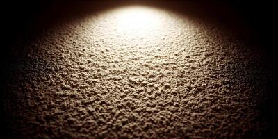 Illuminated Beige Popcorn Ceiling Texture Background photo