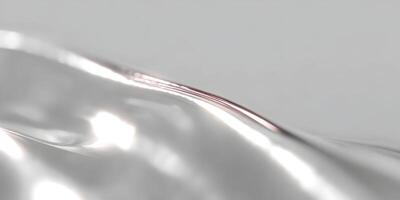 Abstract Silver Liquid Flowing Smooth Surface Background photo
