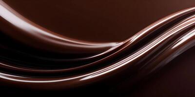 Dark Chocolate Flowing Swirls Melted Chocolate Abstract Background Delicious Dessert Sweet Treat Culinary Image photo