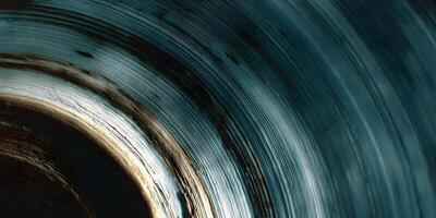 Abstract Teal and Brown Circular Brushstrokes Texture Background photo