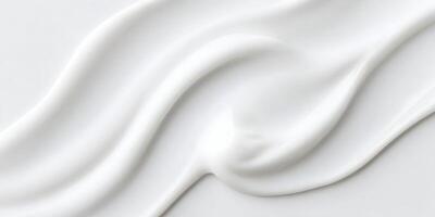 White Cream Swirl Texture Smooth Cosmetic Lotion Background photo