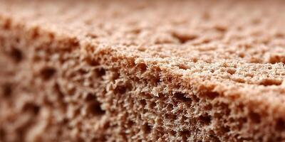 Closeup Brown Bread Texture Detailed Image Rough Surface Crust photo