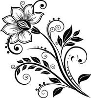 Elegant Circular Frame Floral Ornament Silhouette Icon, simple, baroque vector