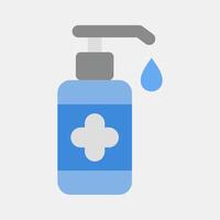 Icon hand sanitizer. Medical elements. Icon in flat style. vector