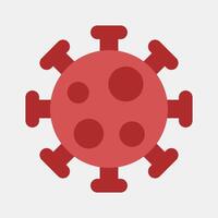 Icon virus. Medical elements. Icon in flat style. vector