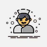 Icon nurse. Medical elements. Icon in MBE style. vector