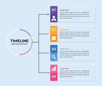 moderno negocio infografía diseño modelo con flecha, paso, y número elementos para web bandera y presentación diseño vector