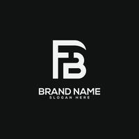 Letter FB BF monogram icon logo design template . vector