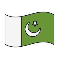 pakistani flag icon element illustration vector