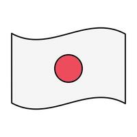 japanese flag icon element illustration vector