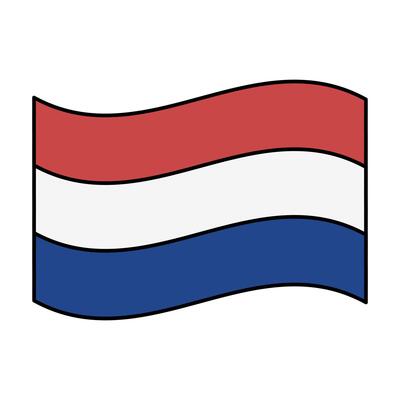netherlands flag icon element illustration