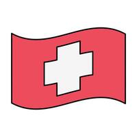 swiss flag icon element illustration vector