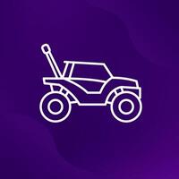 RC car icon in line design vector
