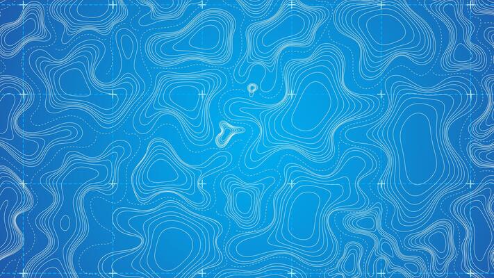 topography map modern technology blue background banner template