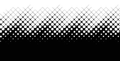 Halftone background with smooth diamond-shaped dots transitioning from white to black. Abstract metaball style fade design vector