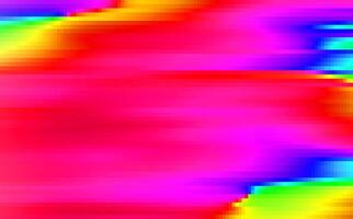 Glitch abstract background with vibrant digital distortion. Bright neon colors blend with pixelated noise. Futuristic cyberpunk aesthetic. vector