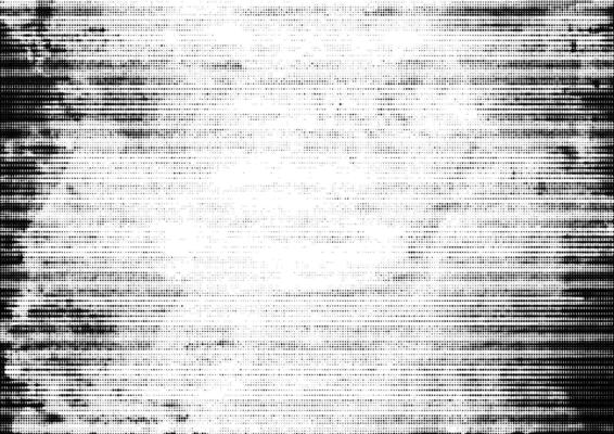 Abstract halftone texture with black and white gradient pattern. Grunge motion dotted texture with horizontal dot lines