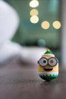 Bangkok, Thailand - June 27, 2025 Cute figurine of new blind box or random box, Action Figure Minion from Miniso shop. photo