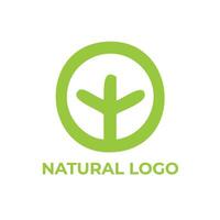Natural logo design vector