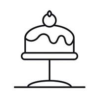 Cake Topper Outline Line Art Vectors Design